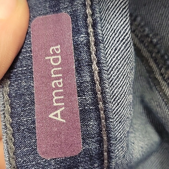 Gloria Vanderbilt 28" Inseam 8.5" Hem 42" Waist Blue Jeans - Picture 10 of 10